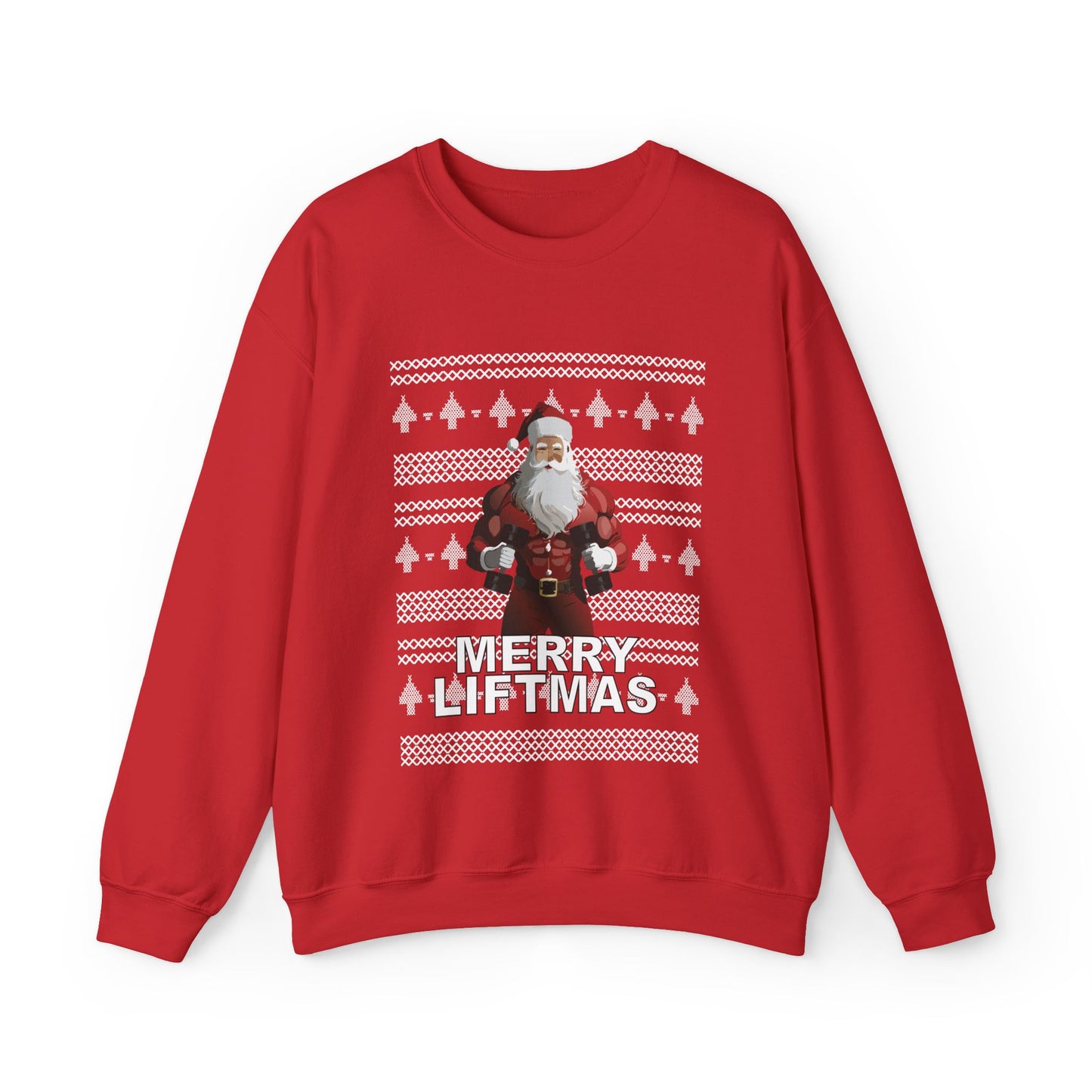 Merry Liftmas Santa Claus Unisex Sweatshirt