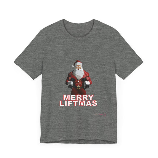 Merry Liftmas Santa Claus Unisex T-shirt