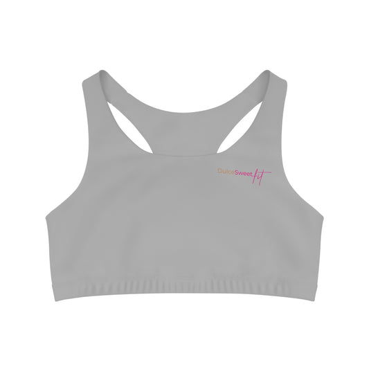 Dulce Sweet Light Grey Seamless Sports Bra