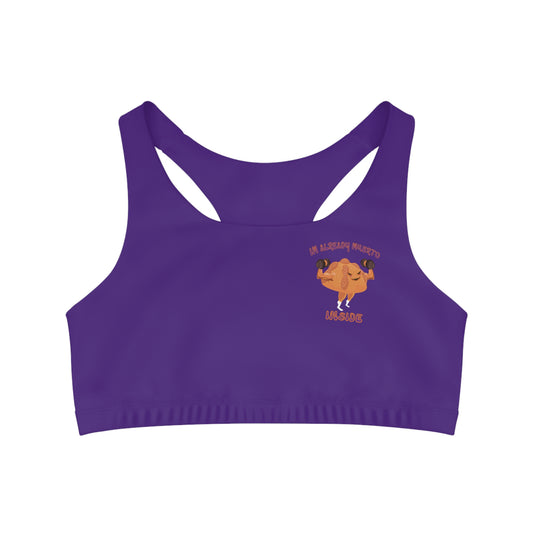 Pan de Muerto "I'm already muerto inside" Seamless Sports Bra