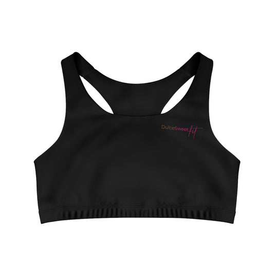 Dulce Sweet Black Seamless Sports Bra