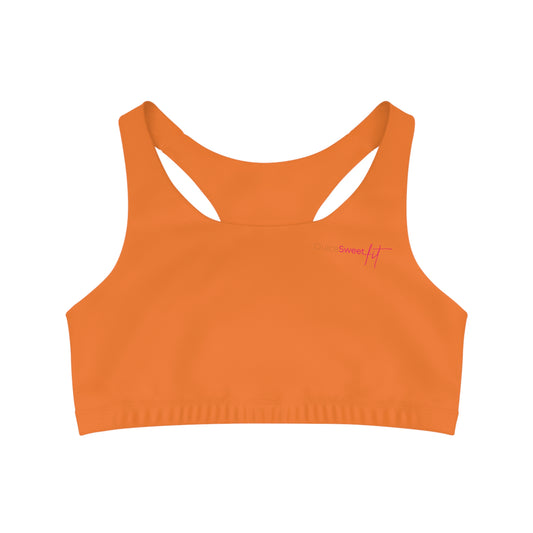 Dulce Sweet Orange Seamless Sports Bra