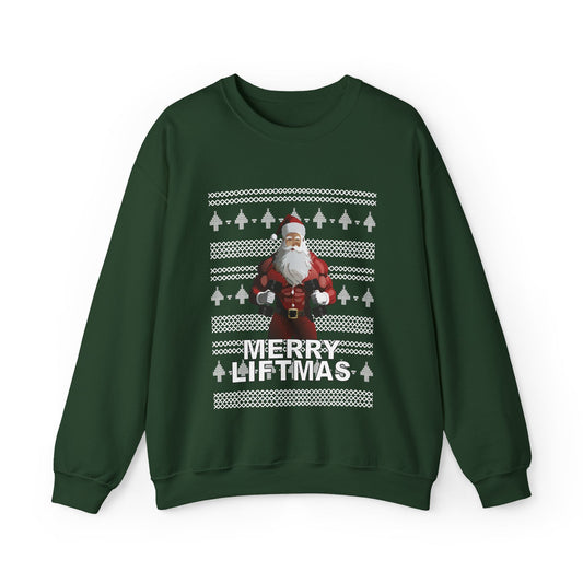 Merry Liftmas Santa Claus Unisex Sweatshirt